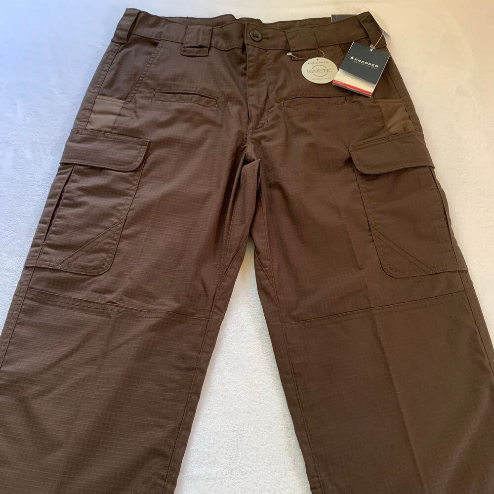 NWT Propper Women's Kinetic Tactical Pants Sheriff's Brown Ripstop Cargo 10R